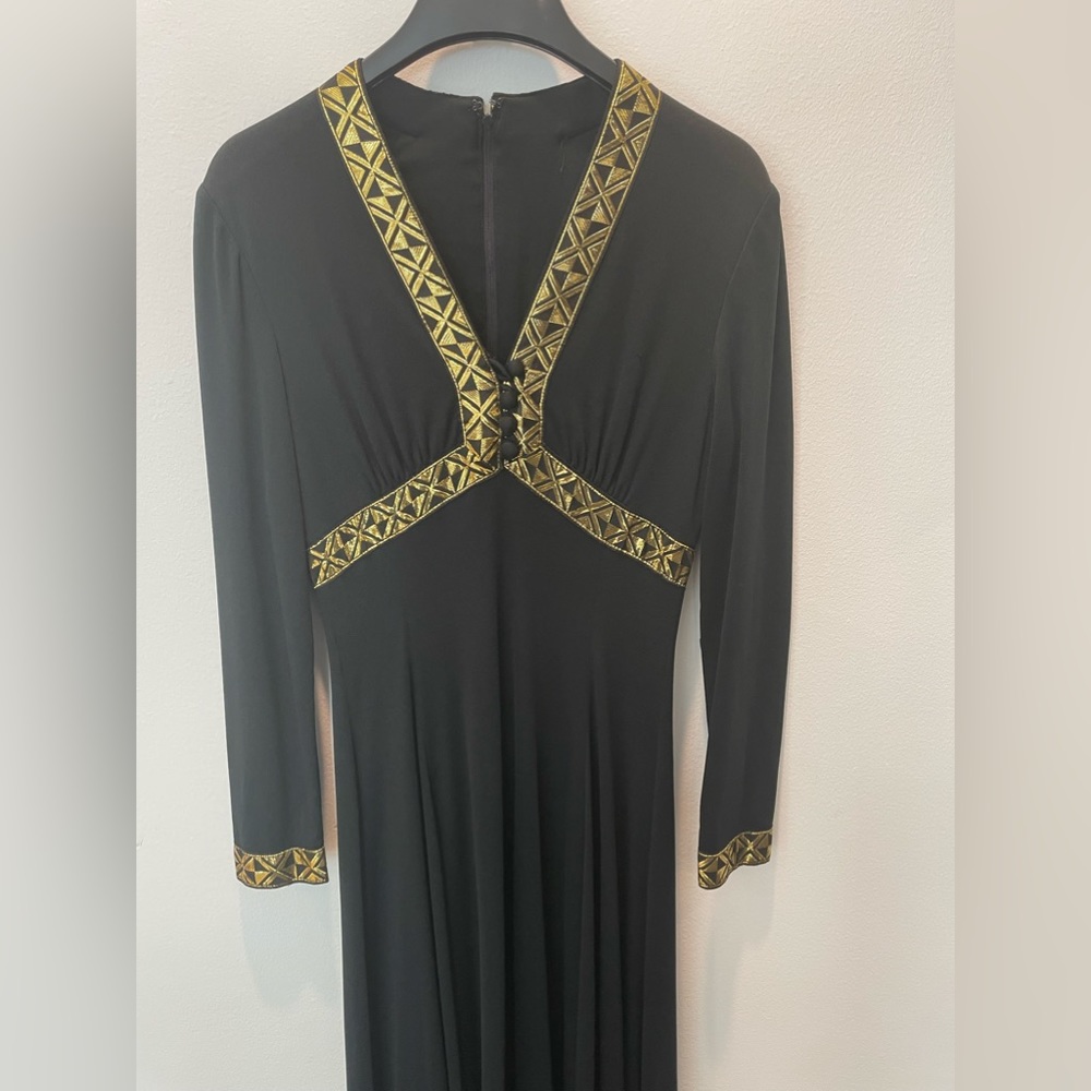 “PALM ROYALE” Vintage Gown 👸 Custom Made  in Palm Beach Circa 1970’s - Picture 3 of 9
